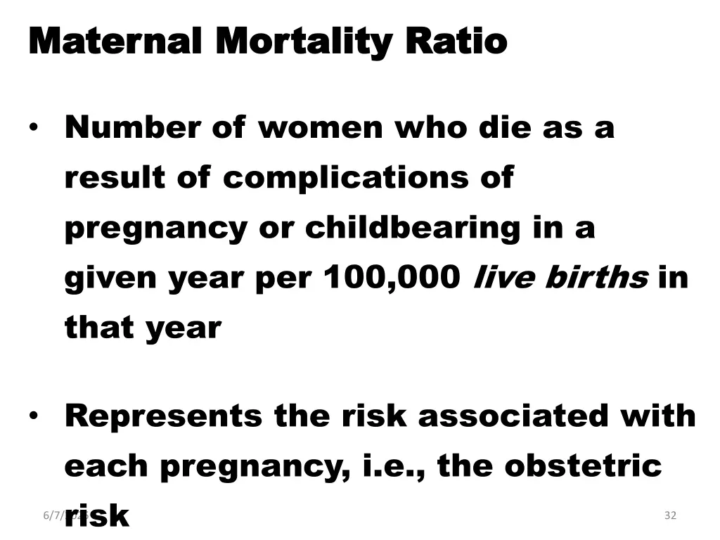 maternal mortality ratio maternal mortality ratio