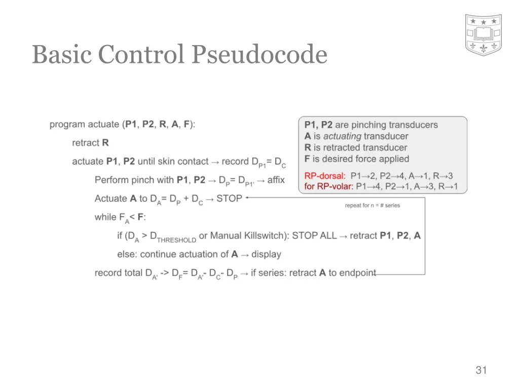 basic control pseudocode