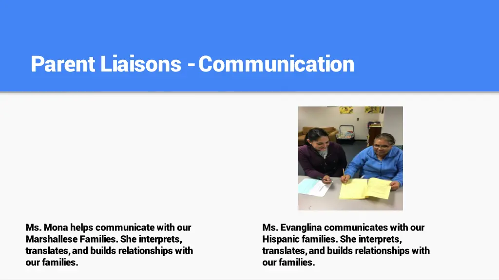 parent liaisons communication