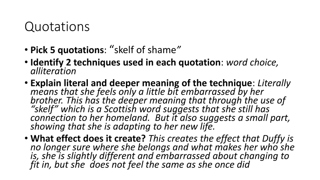 quotations