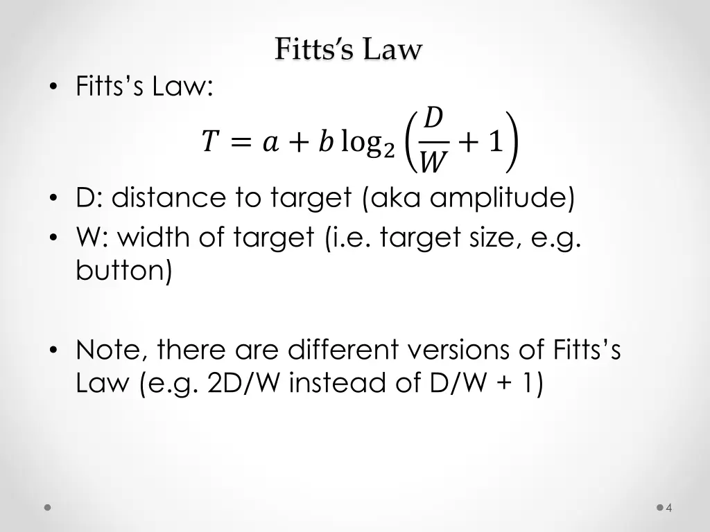 fitts s law 2