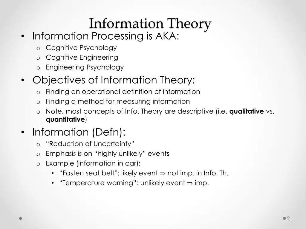 information theory