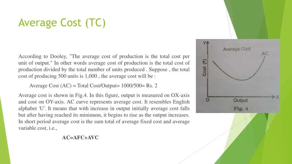average cost tc