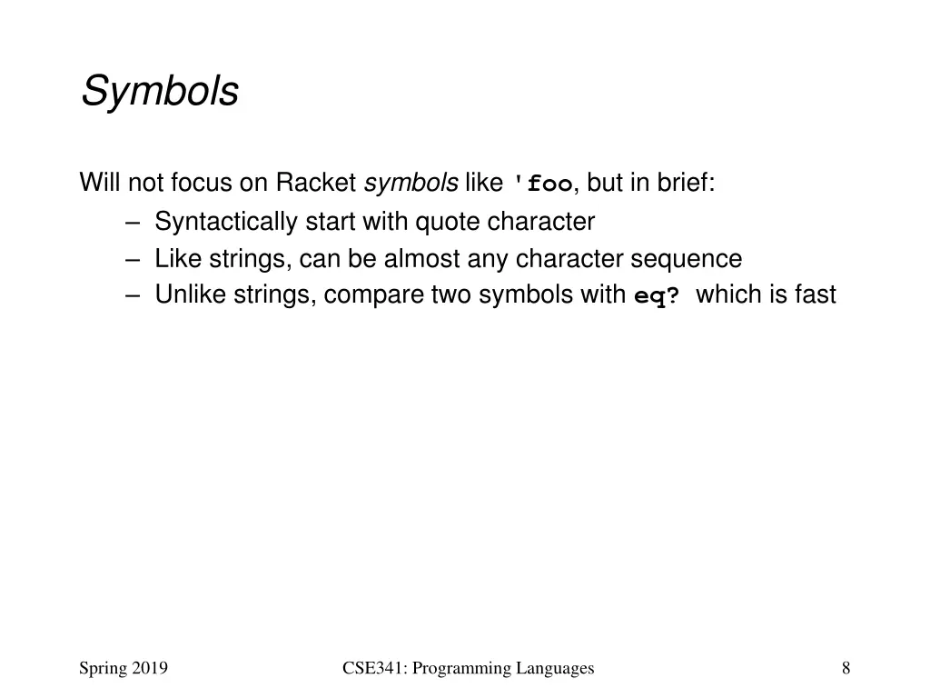 symbols