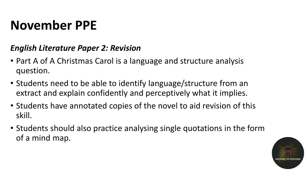 november ppe 2