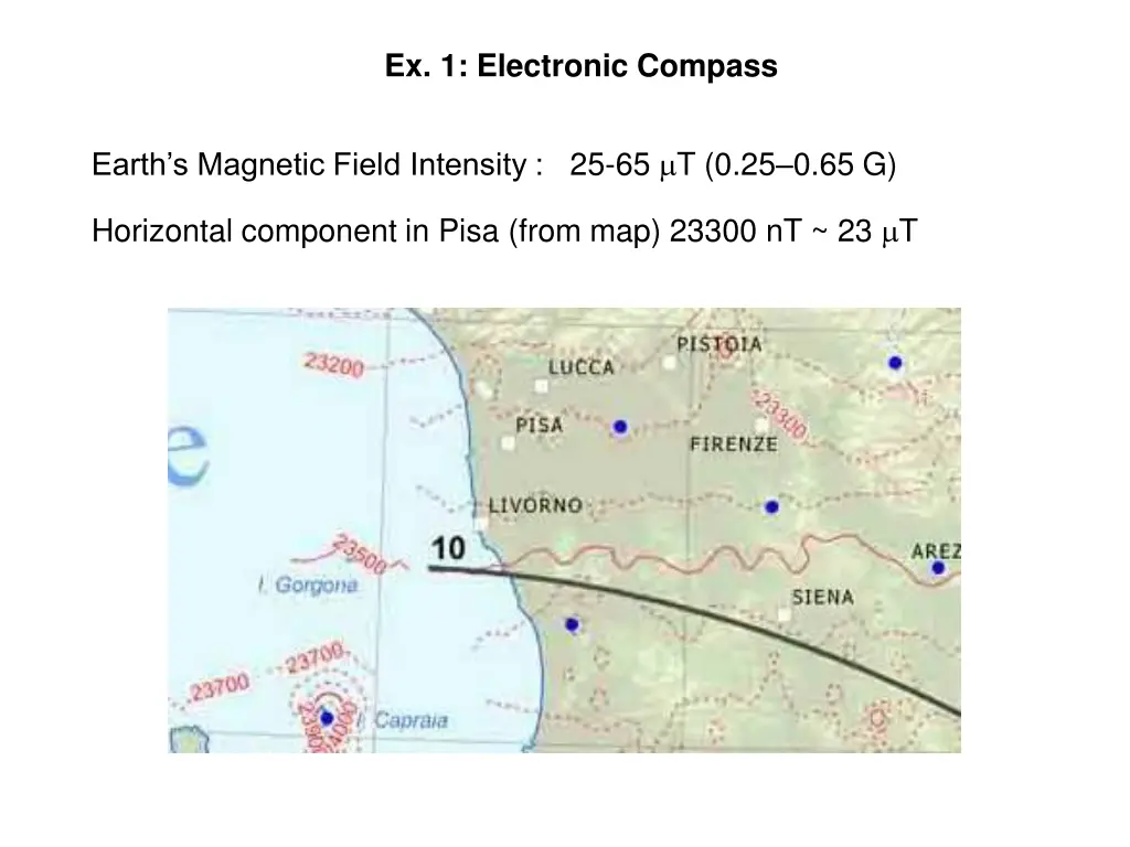 ex 1 electronic compass