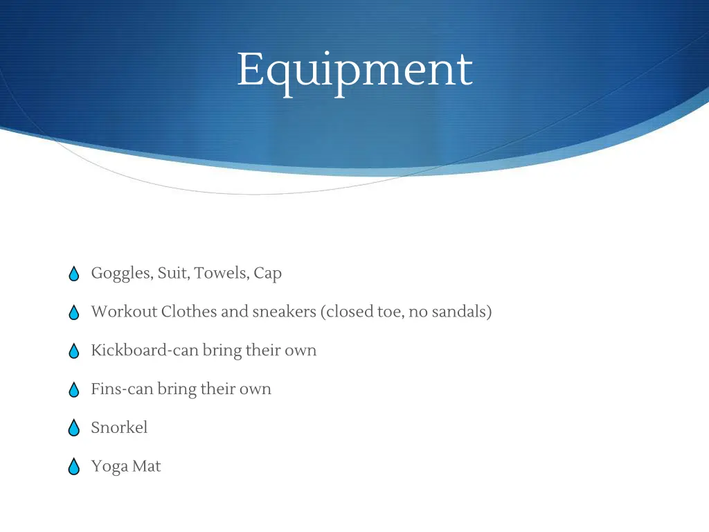 equipment