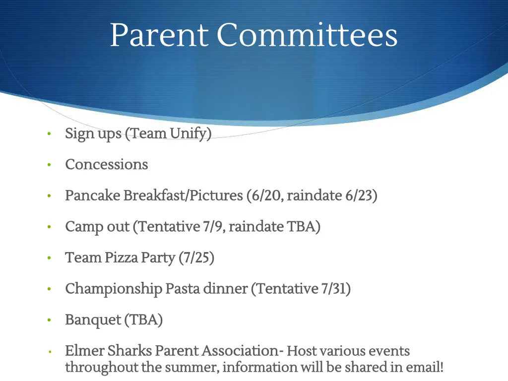 parent committees