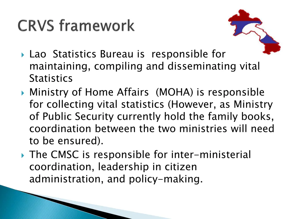 lao statistics bureau is responsible