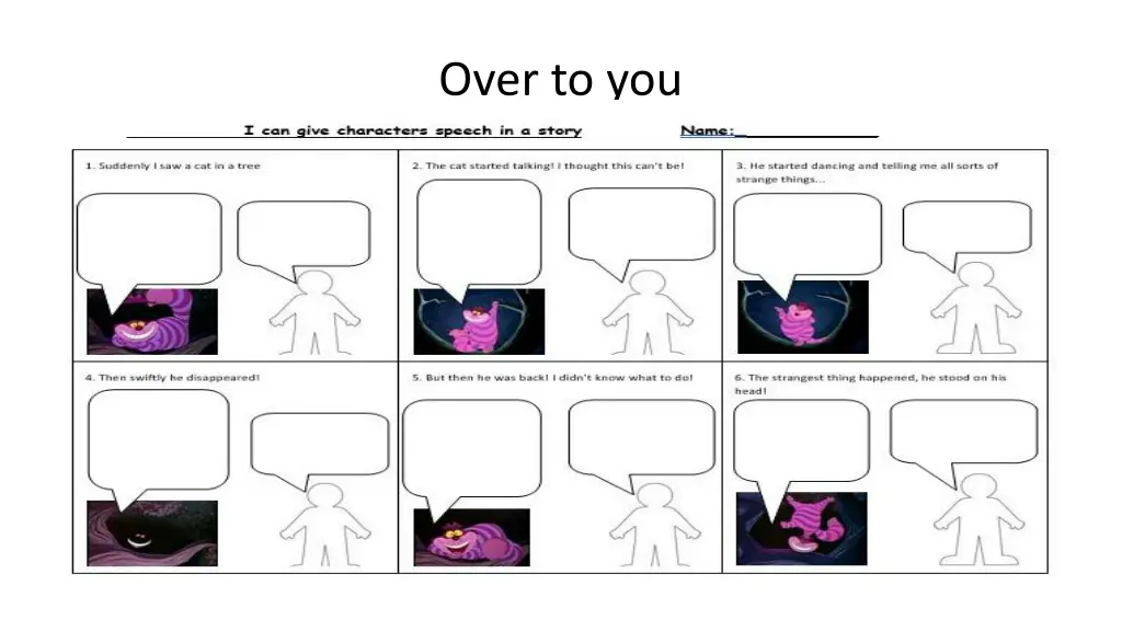 over to you