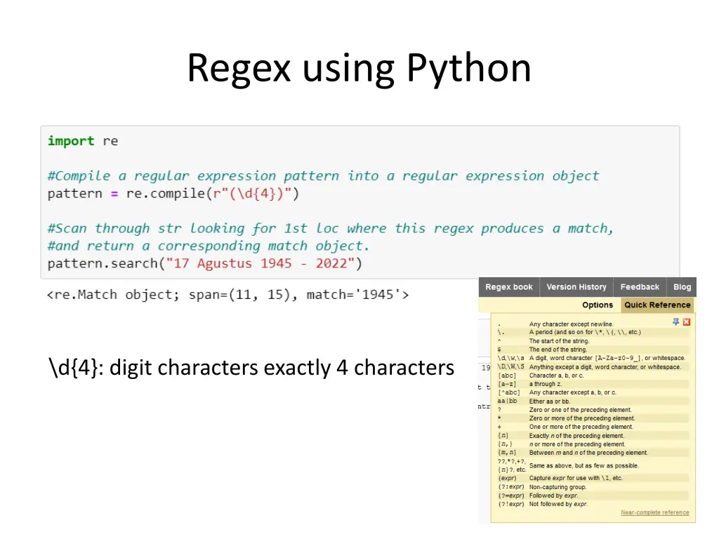 regex using python 1