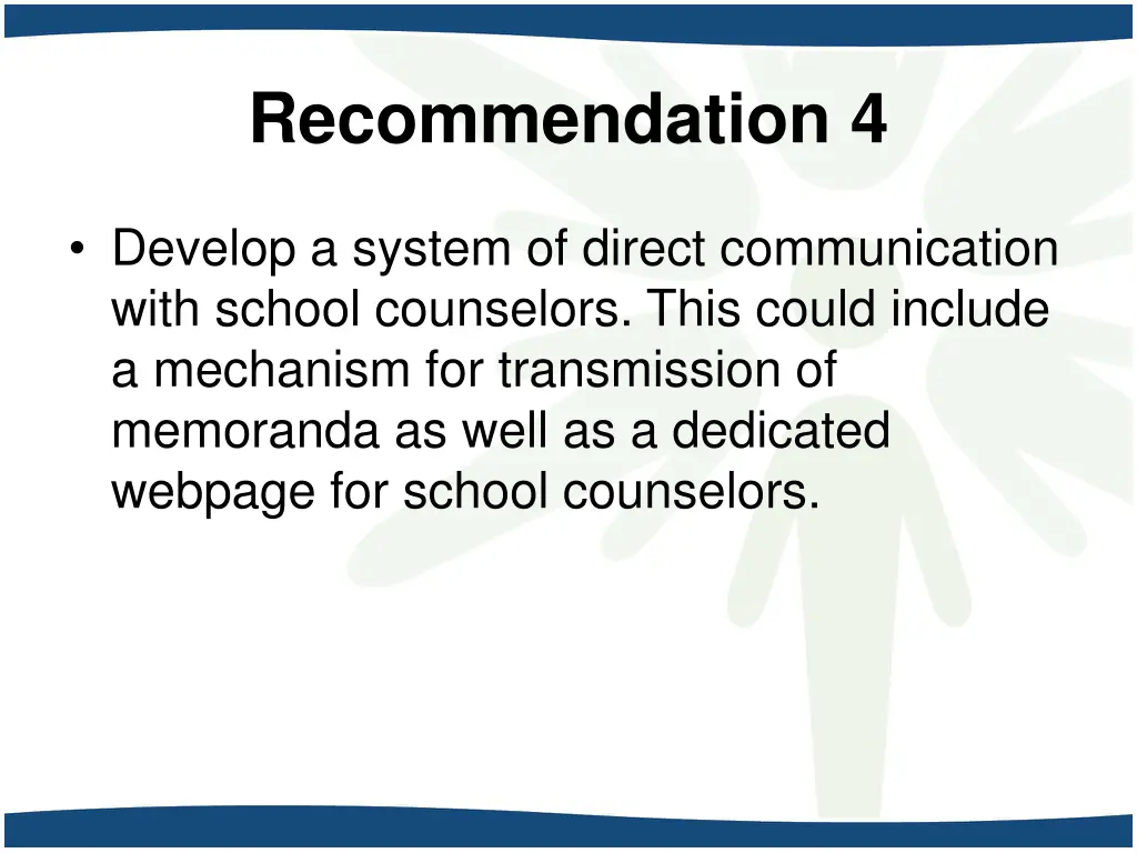 recommendation 4