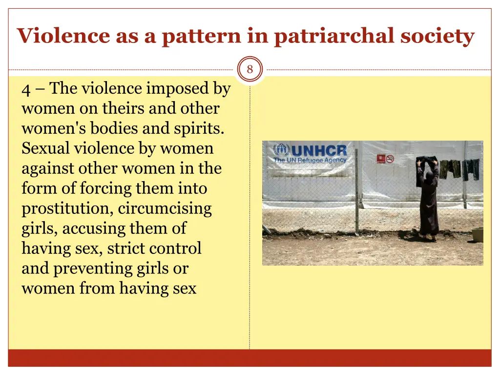 violence as a pattern in patriarchal society 1