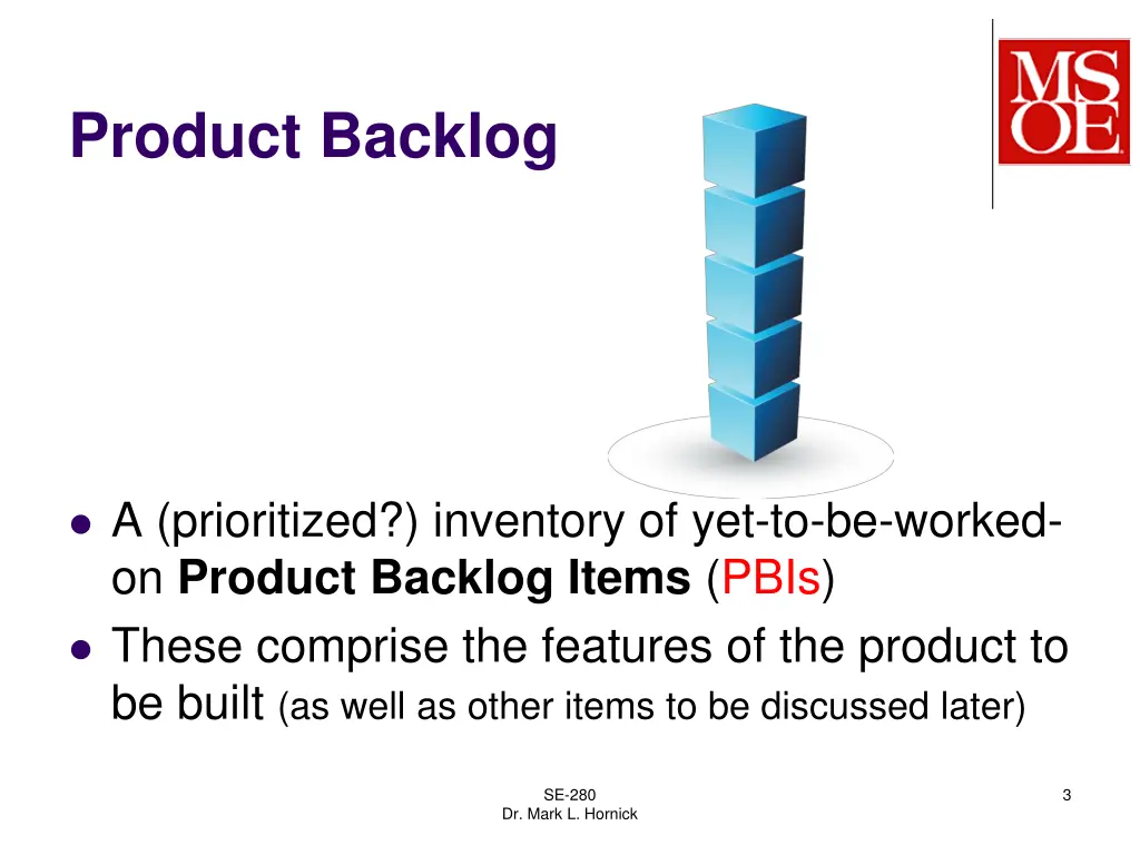 product backlog