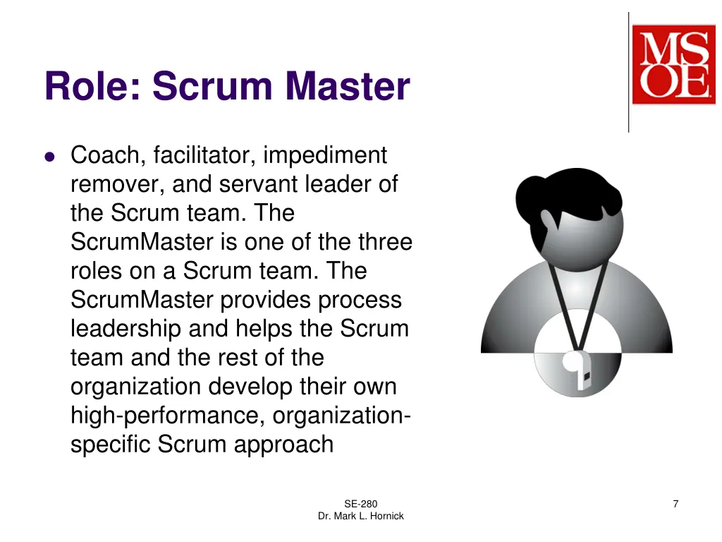 role scrum master