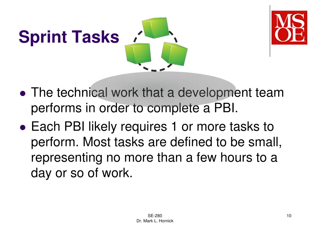sprint tasks
