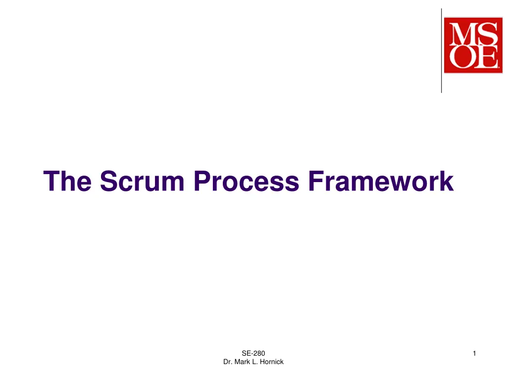 the scrum process framework