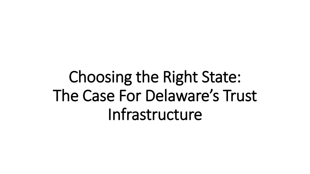 choosing the right state choosing the right state