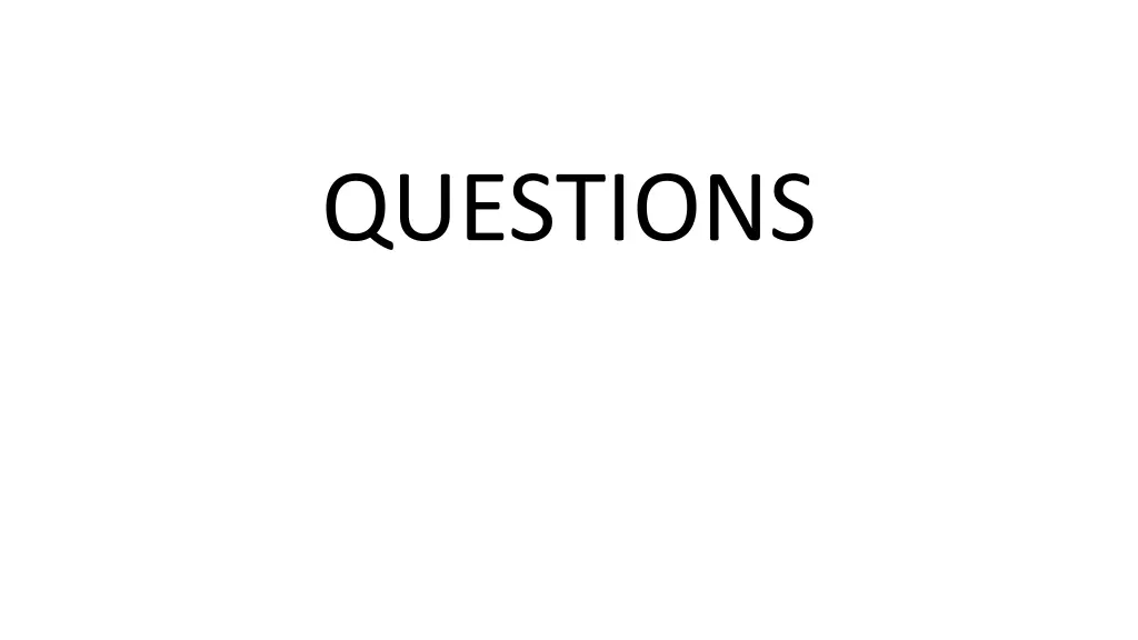 questions