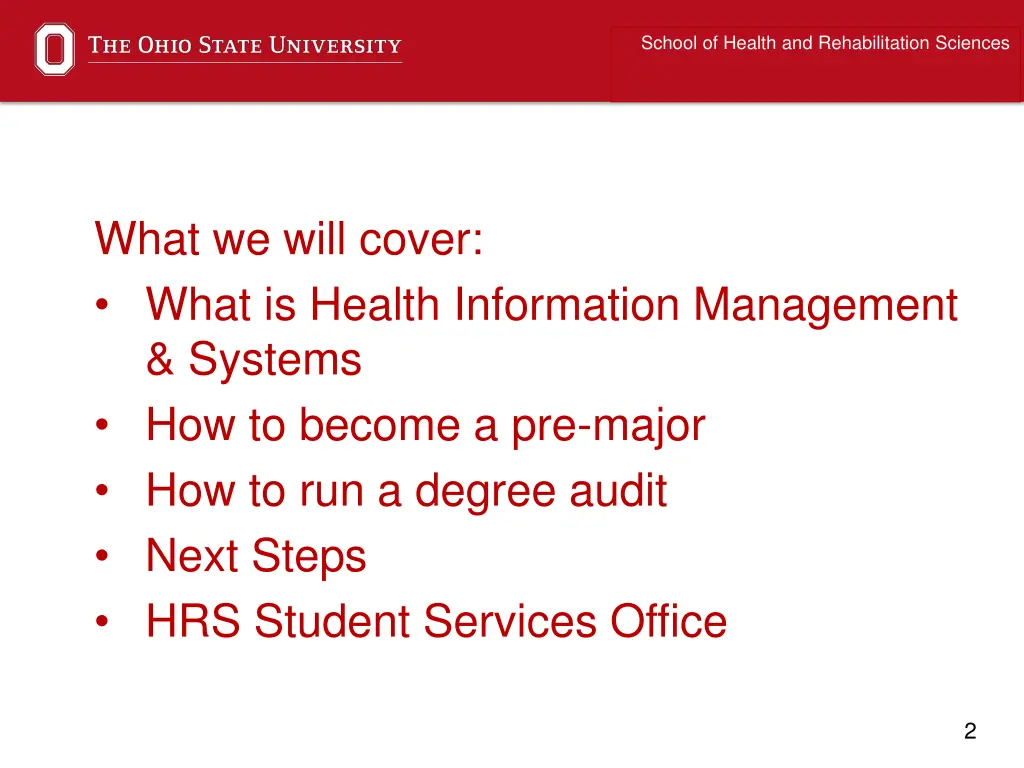 school of health and rehabilitation sciences