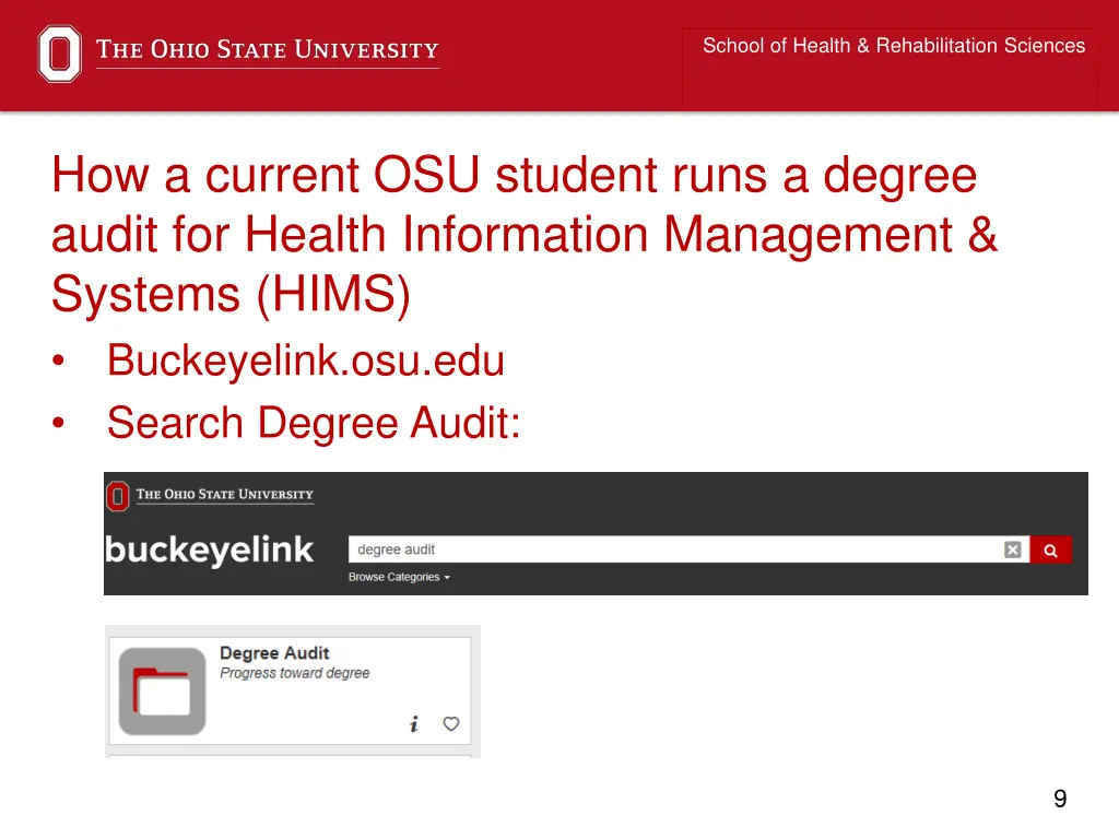 school of health rehabilitation sciences 5