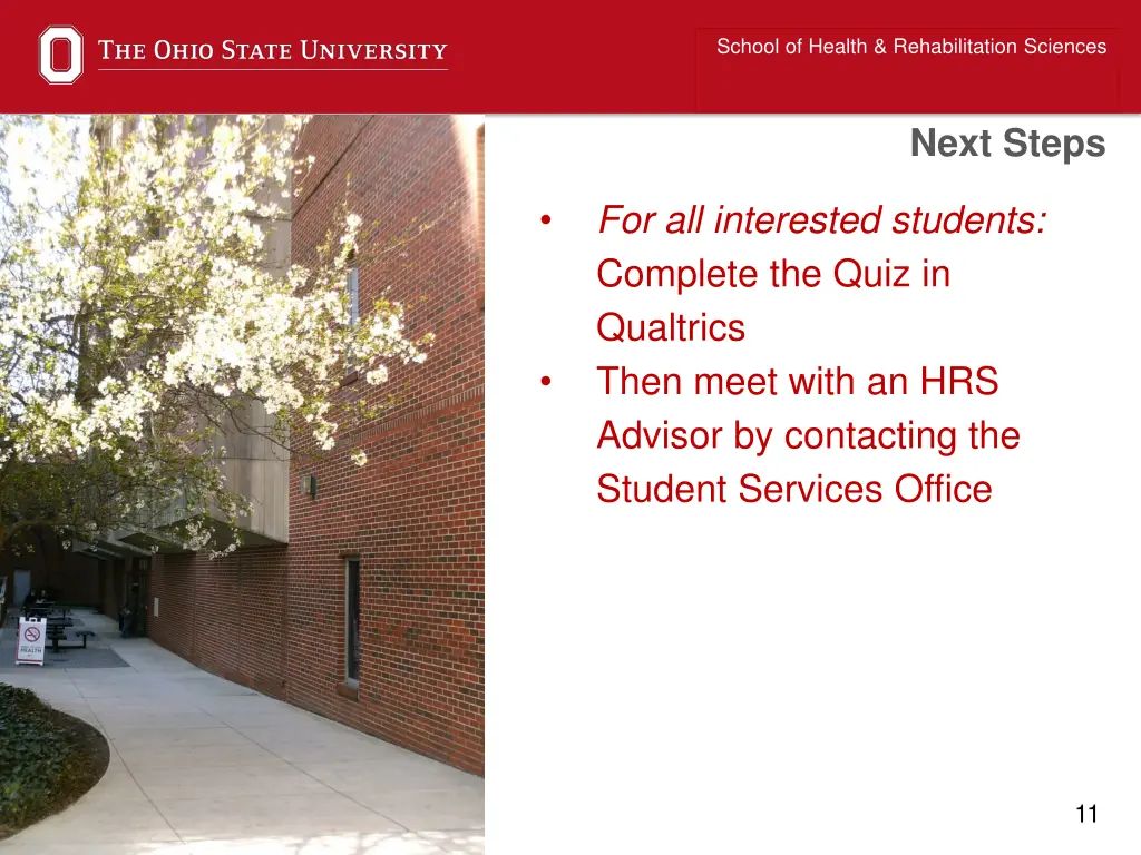school of health rehabilitation sciences 7