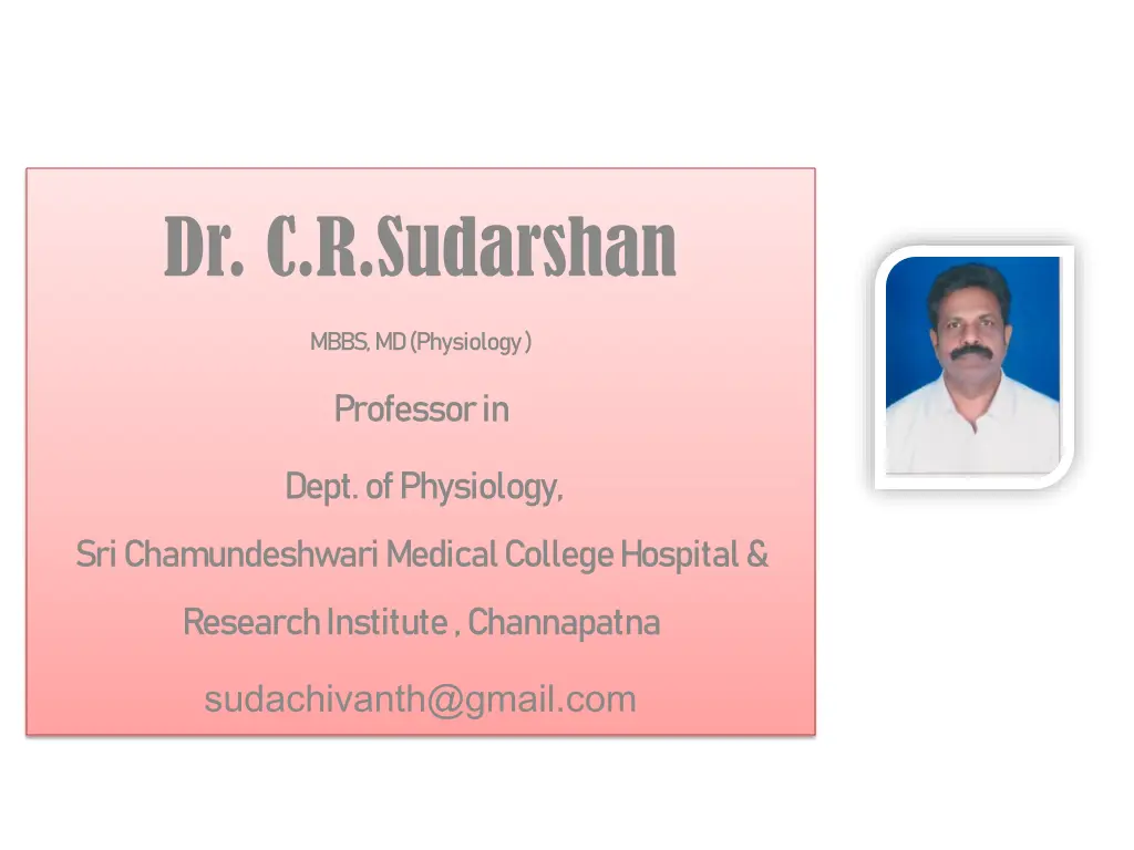 dr c r sudarshan