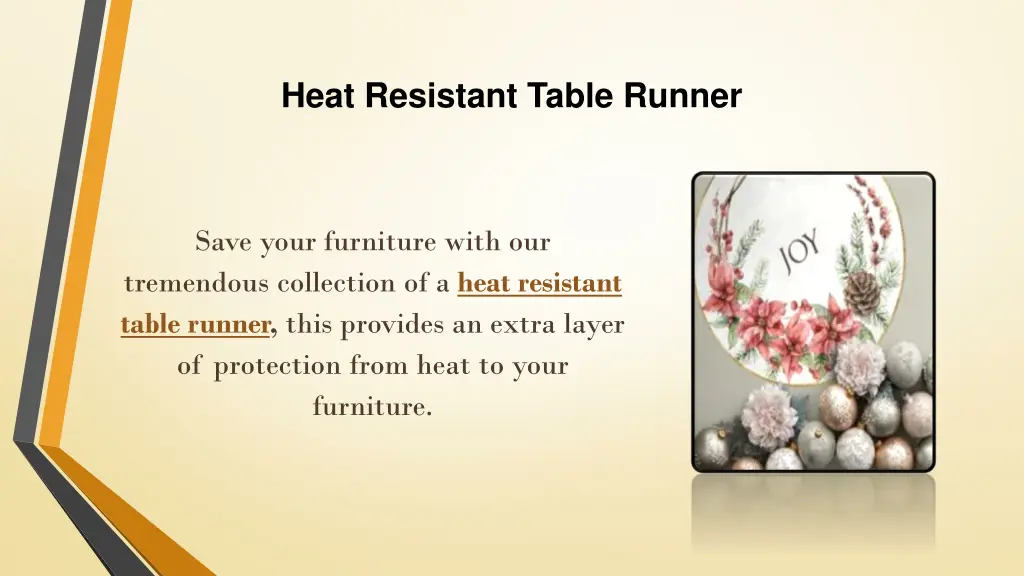heat resistant table runner