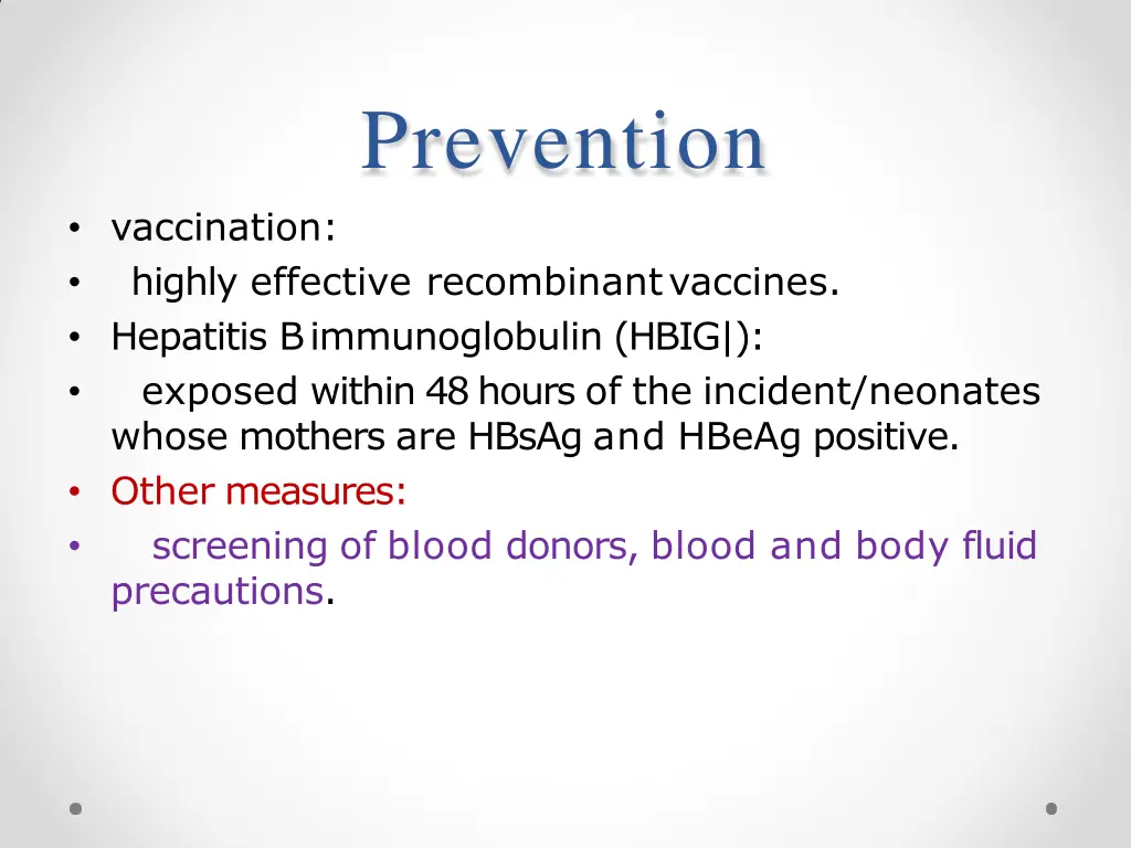 prevention