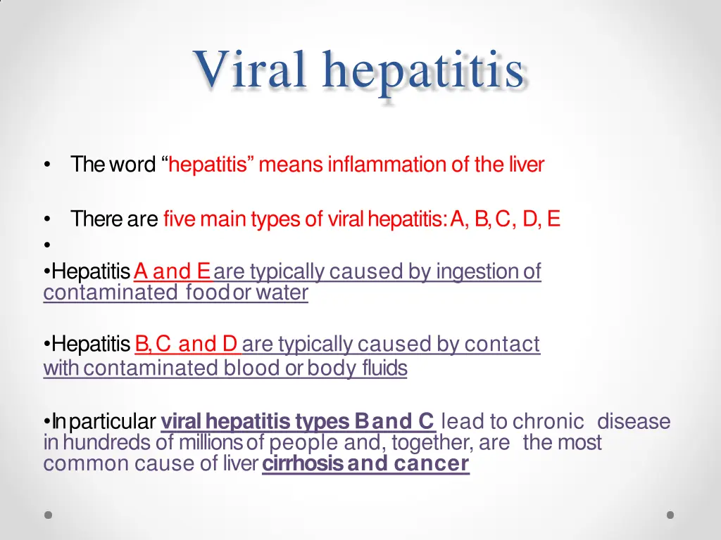viral hepatitis
