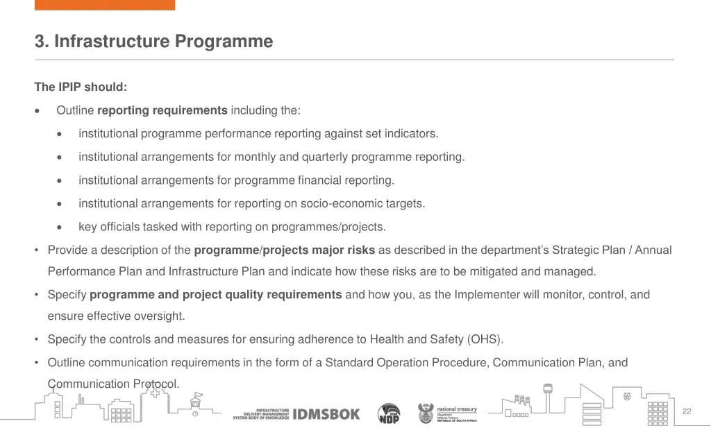 3 infrastructure programme 8