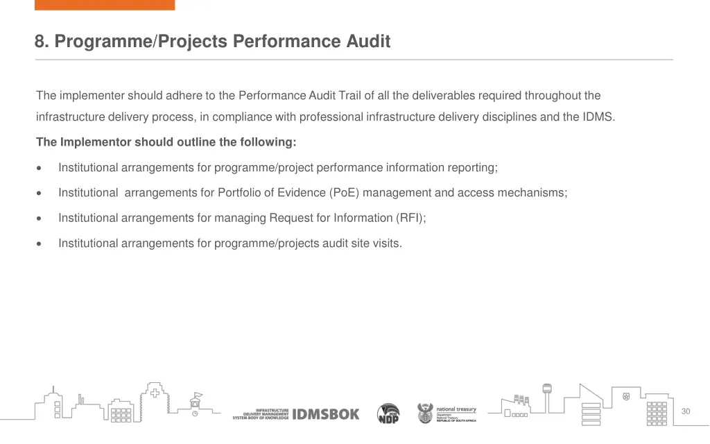 8 programme projects performance audit