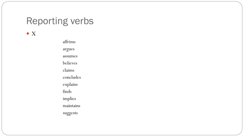 reporting verbs 1
