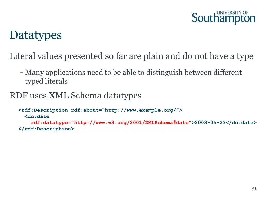 datatypes