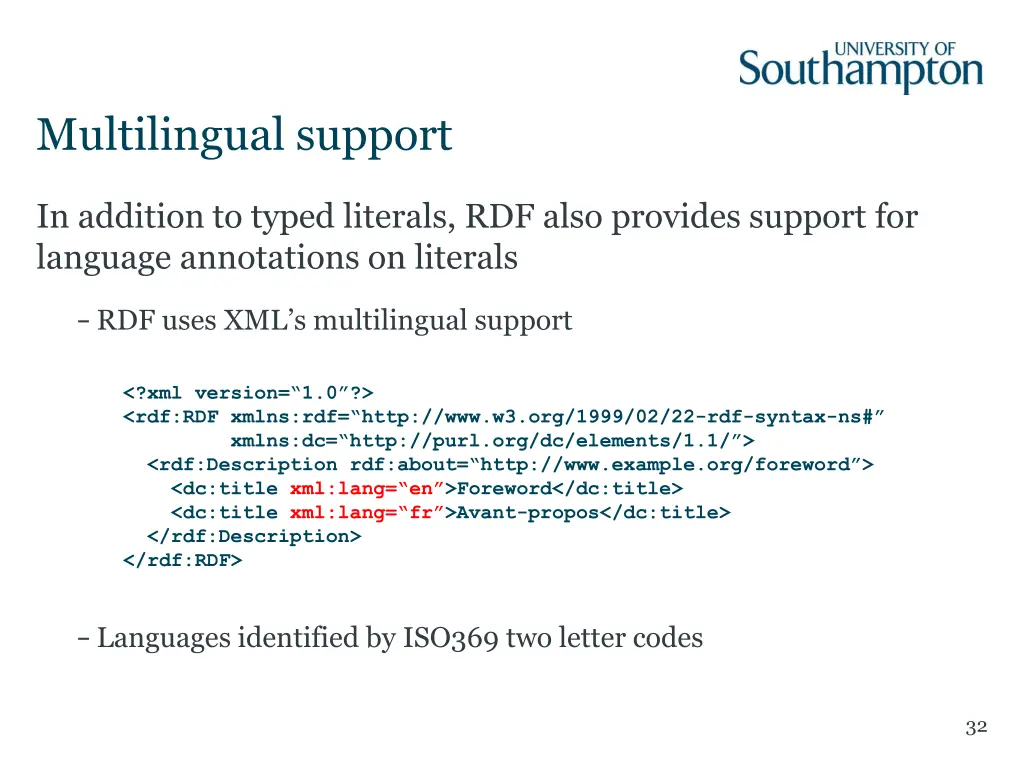 multilingual support