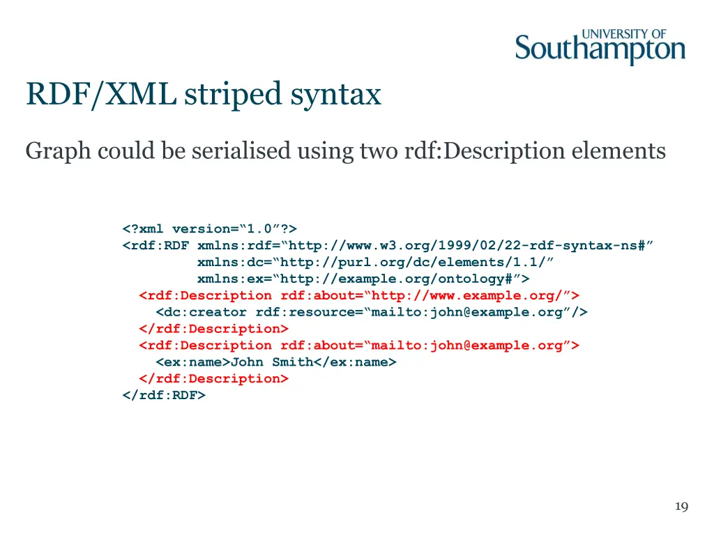 rdf xml striped syntax 1