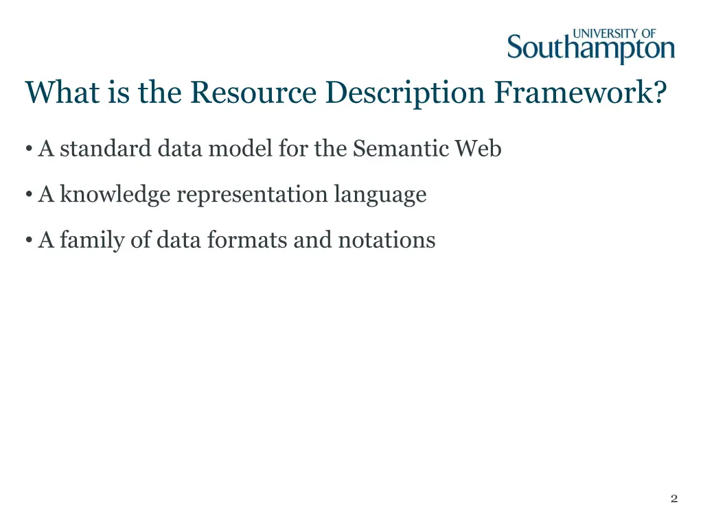 what is the resource description framework