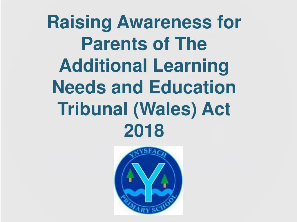 raising awareness for parents of the additional