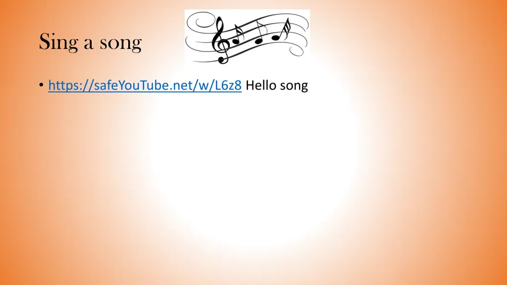 sing a song