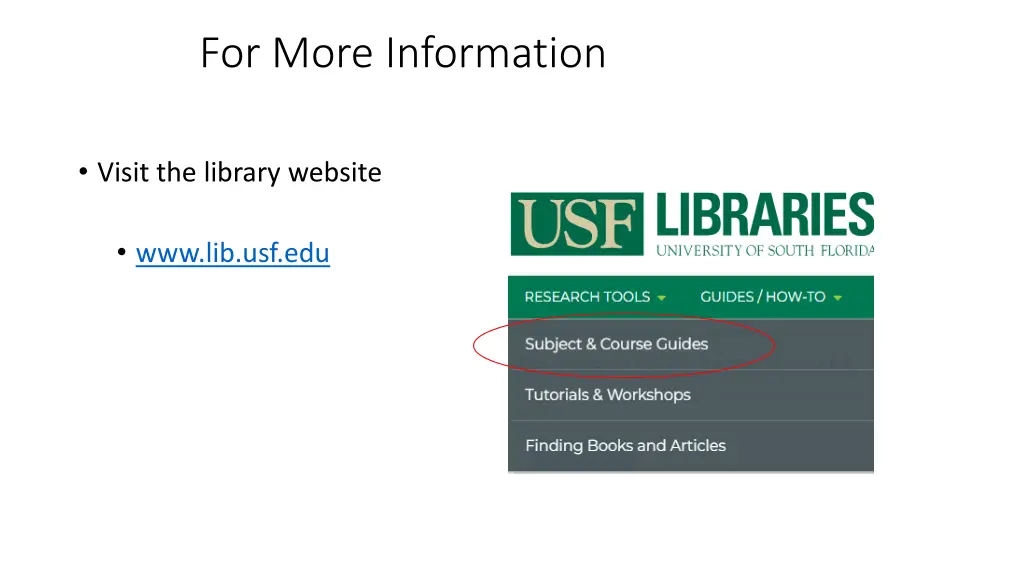 for more information