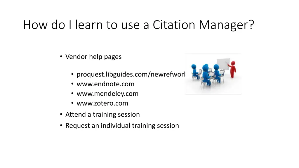 how do i learn to use a citation manager