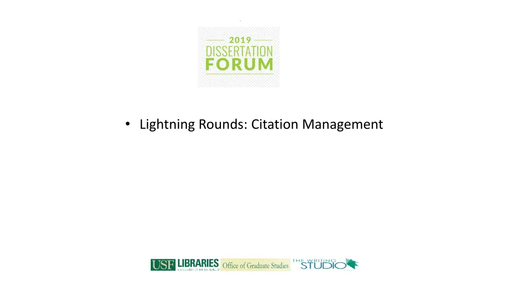 lightning rounds citation management