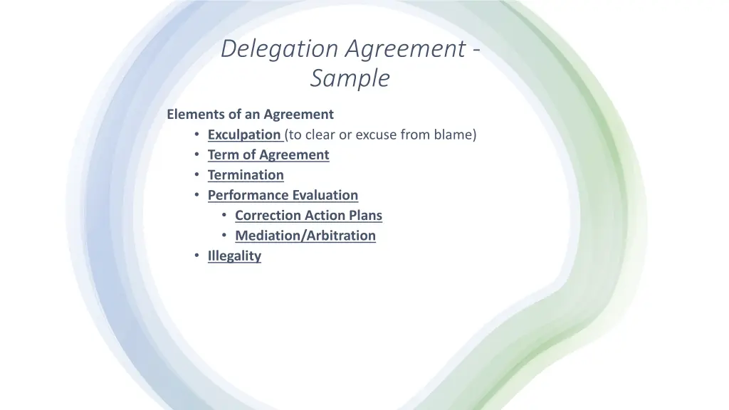 delegation agreement sample 1