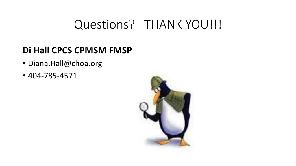 questions thank you