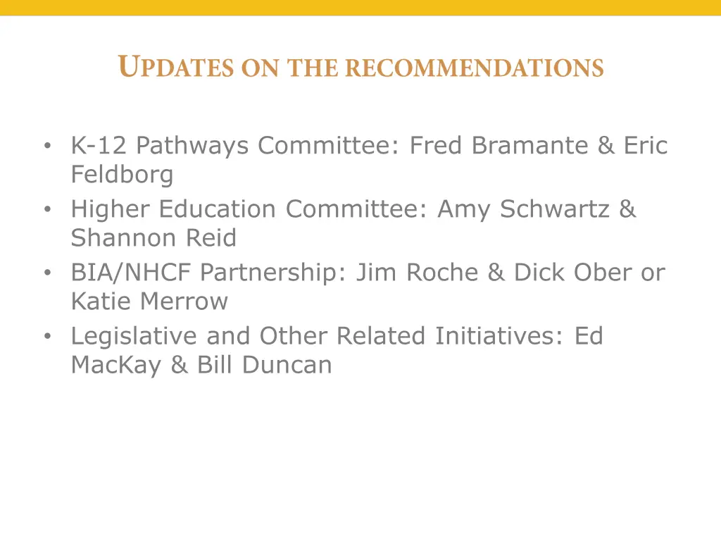 k 12 pathways committee fred bramante eric