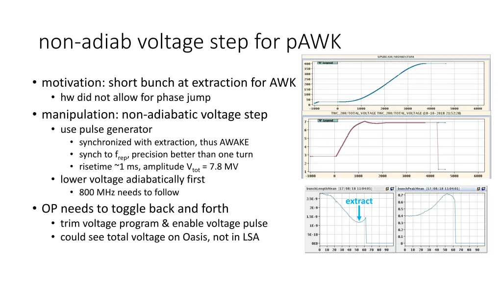 non adiab voltage step for pawk