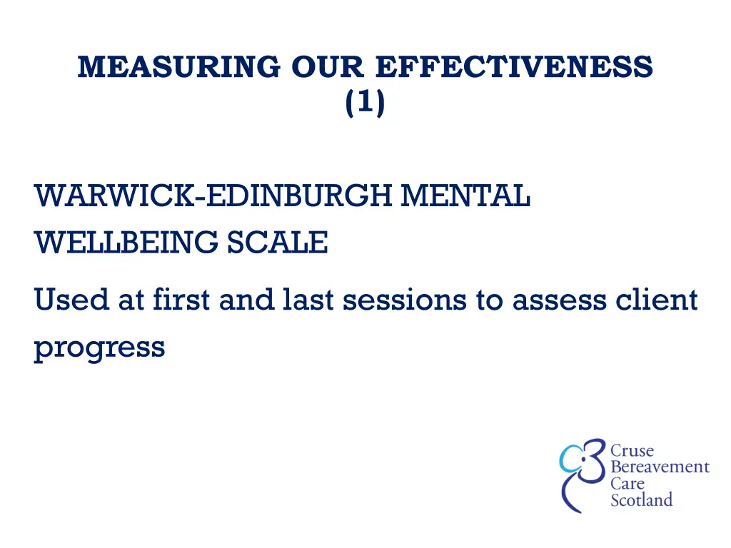measuring our effectiveness 1