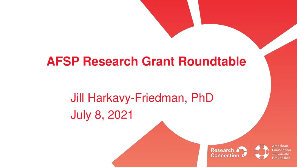 afsp research grant roundtable