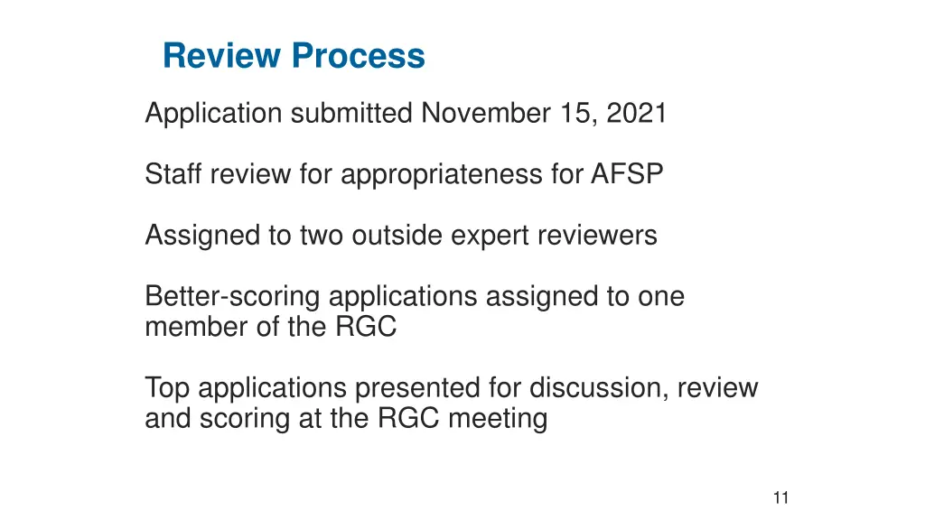 review process
