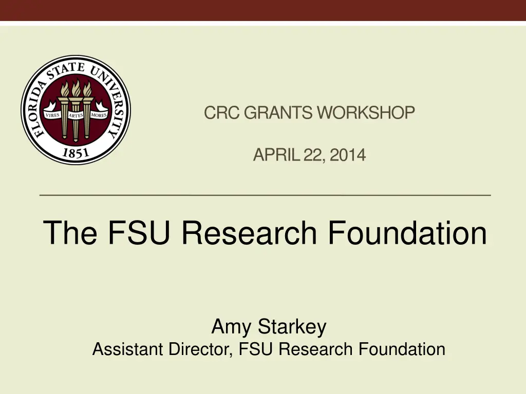 crc grants workshop